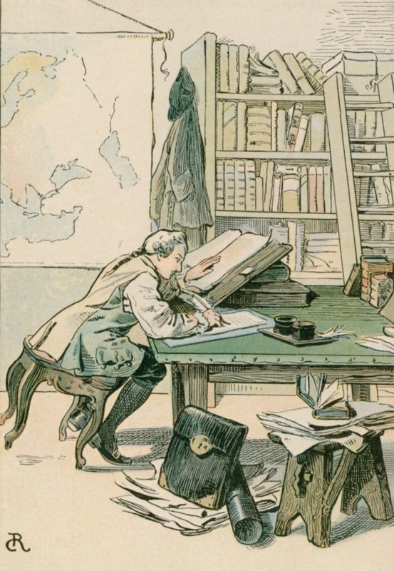 Fredrik Suuri (1712-1786) kruununprinssinä Kustrinissa. tekijältä Carl Rohling
