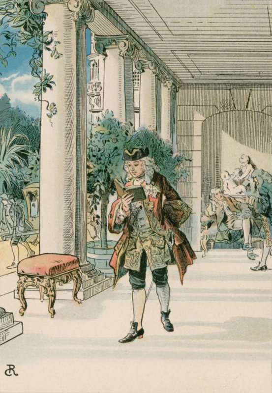 Fredrik Suuri (1712-1786) Rheinbergissä tekijältä Carl Rohling
