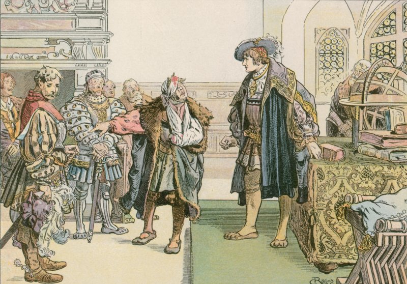 Joachim I:n tuomio Lindenbergin ryöstöparoneja vastaan vuonna 1504 tekijältä Carl Rohling