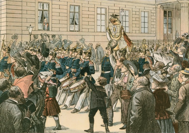 Wilhelm I, Preussin kuningas ja ensimmäinen Saksan keisari (1797-1888) "historiallisessa kulmaikkunassa" tekijältä Carl Rohling