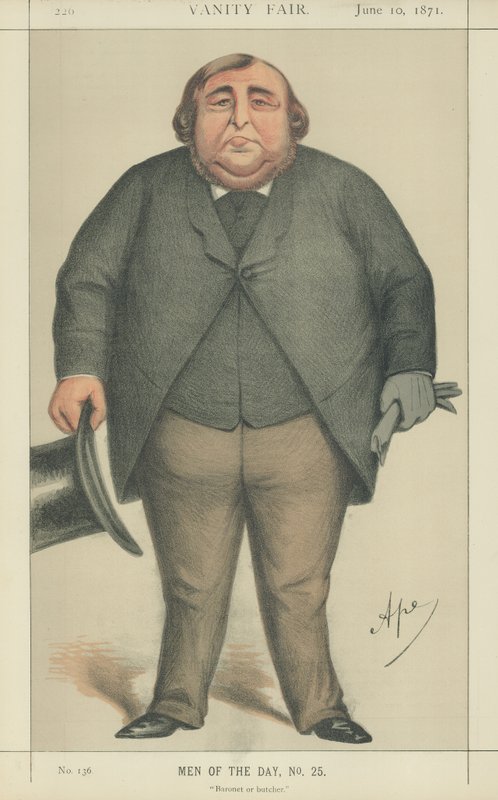Arthur Orton, joka väittää olevansa Sir Roger Tichborne tekijältä Carlo Pellegrini