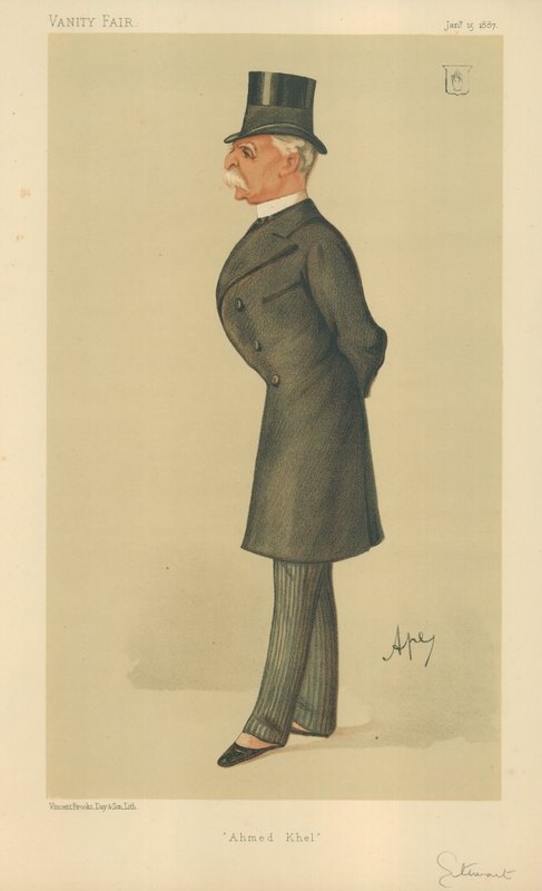 Kenraali Sir Donald Martin Stewart, Ahmed Khel, 15. tammikuuta 1887, Vanity Fair -sarjakuva tekijältä Carlo Pellegrini