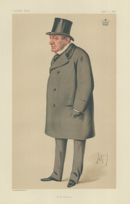 Lord Lyons (väri litho) tekijältä Carlo Pellegrini
