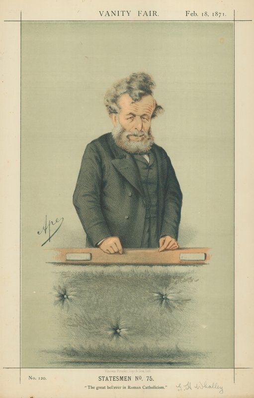 Mr George Hammond Whalley, Suuri uskovainen roomalaiskatolisuuteen, 18. helmikuuta 1871, Vanity Fair -sarjakuva tekijältä Carlo Pellegrini