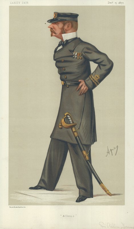 Sir Allen Young, Alleno, 15. joulukuuta 1877, Vanity Fair -sarjakuva tekijältä Carlo Pellegrini