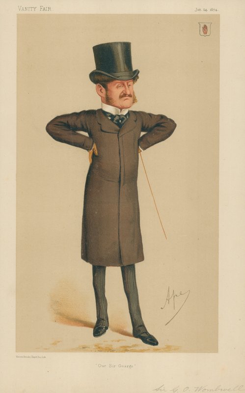 Sir George Orby Wombwell, Our Sir George, 24. tammikuuta 1874, Vanity Fair -sarjakuva tekijältä Carlo Pellegrini