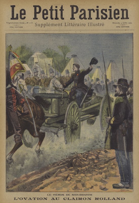 Ovation bugler Rollandille, Sidi Brahimin taistelun sankarille, Algeria, 1845 tekijältä Carrey