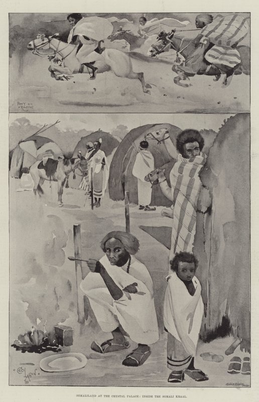 Somalimaa Crystal Palacessa, Somali Kraalin sisällä tekijältä Cecil Charles Windsor Aldin