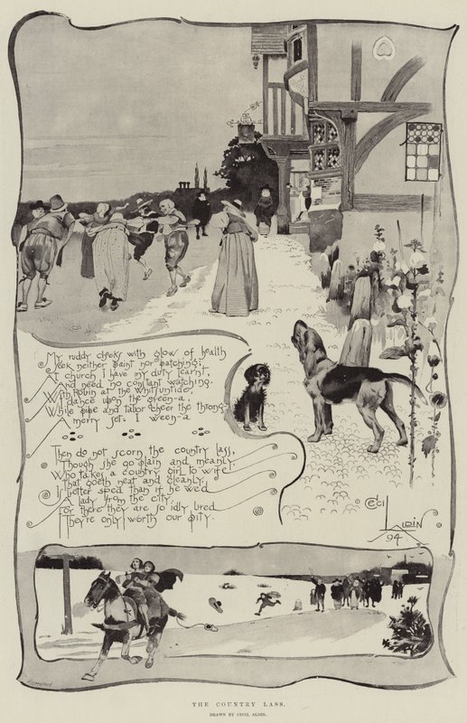 Maalainen Lass tekijältä Cecil Charles Windsor Aldin