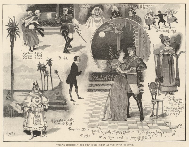 Utopia (Limited), Uusi koominen ooppera Savoy-teatterissa tekijältä Cecil Charles Windsor Aldin
