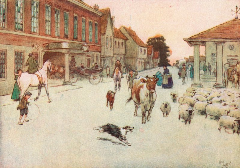 Kun aurinko oli laskemassa. . . Pysähdyimme Market Placen päähotellissa tekijältä Cecil Charles Windsor Aldin