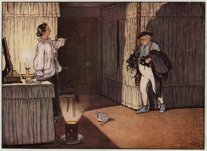 Cecil Aldinin kuvitus The Pickwick Papersille (värilitho) tekijältä Cecil Charles Windsor Aldin
