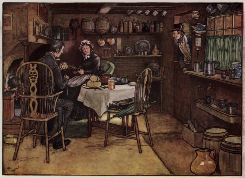 Cecil Aldinin kuvitus Pickwick Papersille tekijältä Cecil Charles Windsor Aldin