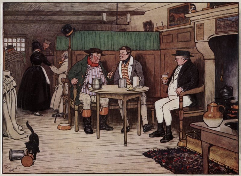 Cecil Aldinin kuvitus Pickwick Papersille tekijältä Cecil Charles Windsor Aldin