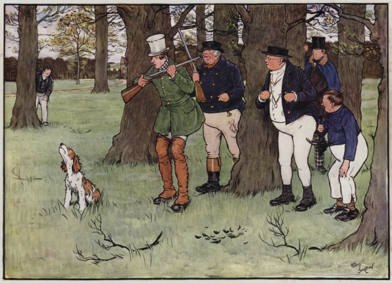 Cecil Aldinin kuvitus Pickwick Papersille tekijältä Cecil Charles Windsor Aldin