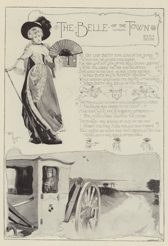 The Belle of the Town, kirjoittanut J M Bulloch tekijältä Cecil Charles Windsor Aldin