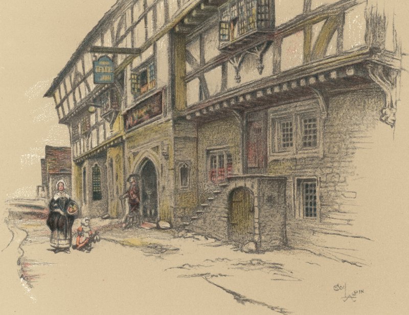 George Inn, Norton St Philip tekijältä Cecil Charles Windsor Aldin