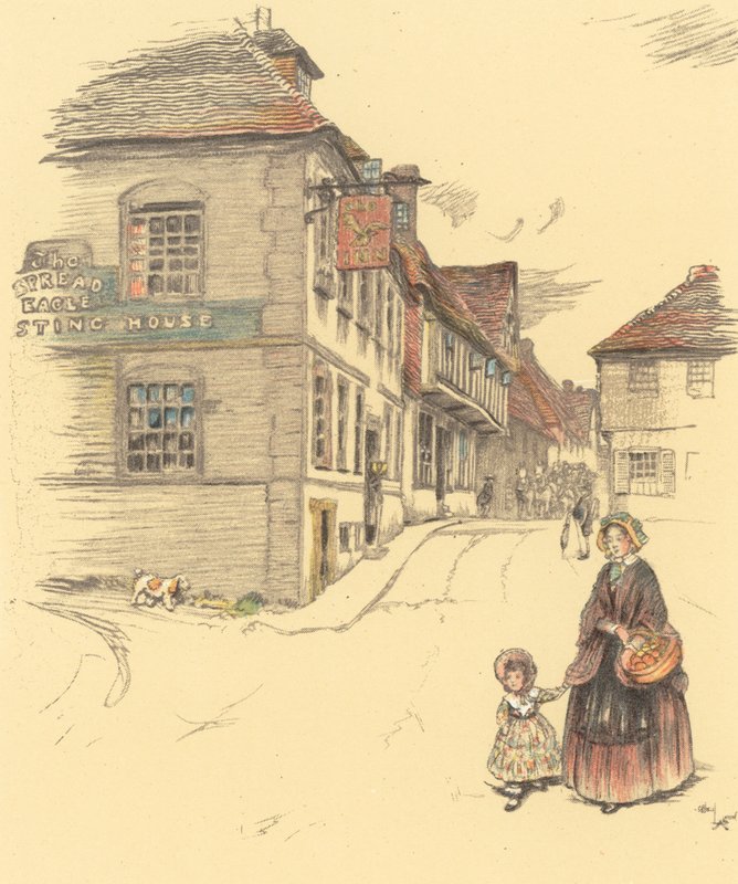 The Spread Eagle, Midhurst tekijältä Cecil Charles Windsor Aldin