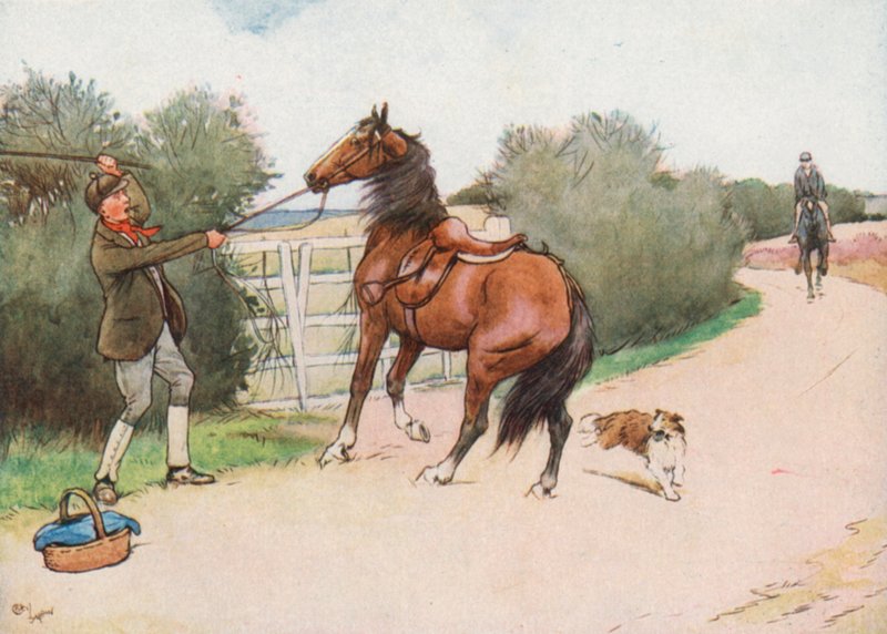 Sitten Poika nousi pois ja antoi hänelle Hard Thrashingin tekijältä Cecil Charles Windsor Aldin