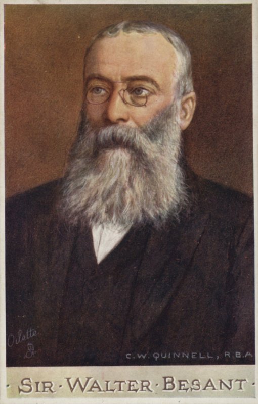 Sir Walter Besant (1836-1901), englantilainen kirjailija ja historioitsija tekijältä Cecil Watson Quinnell
