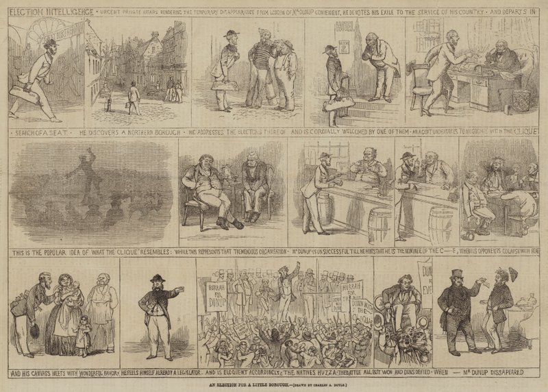 Pikkukaupungin vaalit tekijältä Charles Altamont Doyle