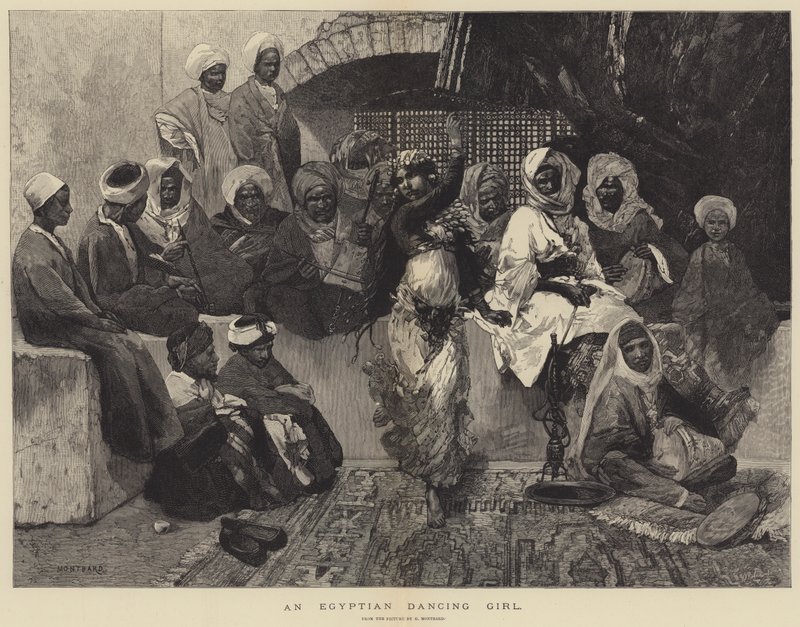 Egyptiläinen tanssityttö tekijältä Charles Auguste Loye