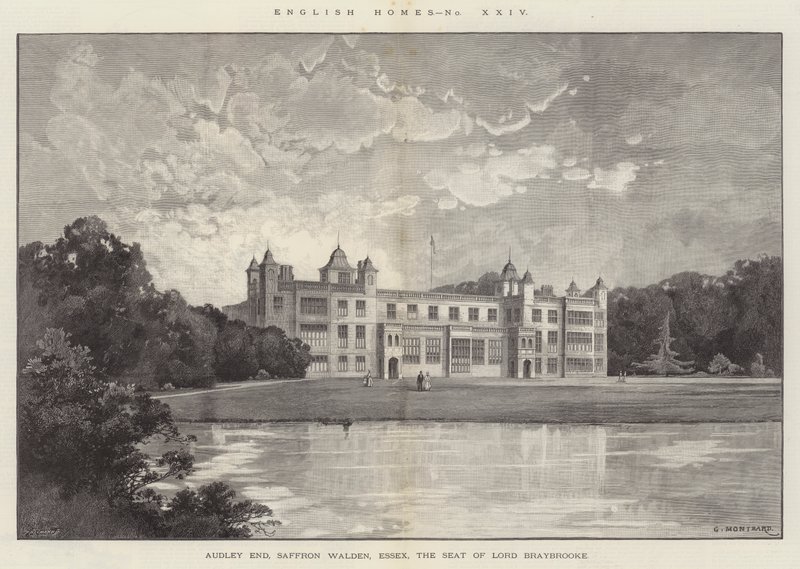 Audley End, Saffron Walden, Essex, Lord Braybrooken istuin tekijältä Charles Auguste Loye