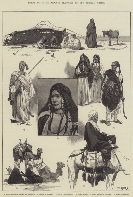 Egypti sellaisena kuin se on, beduiiniluonnoksia tekijältä Charles Auguste Loye