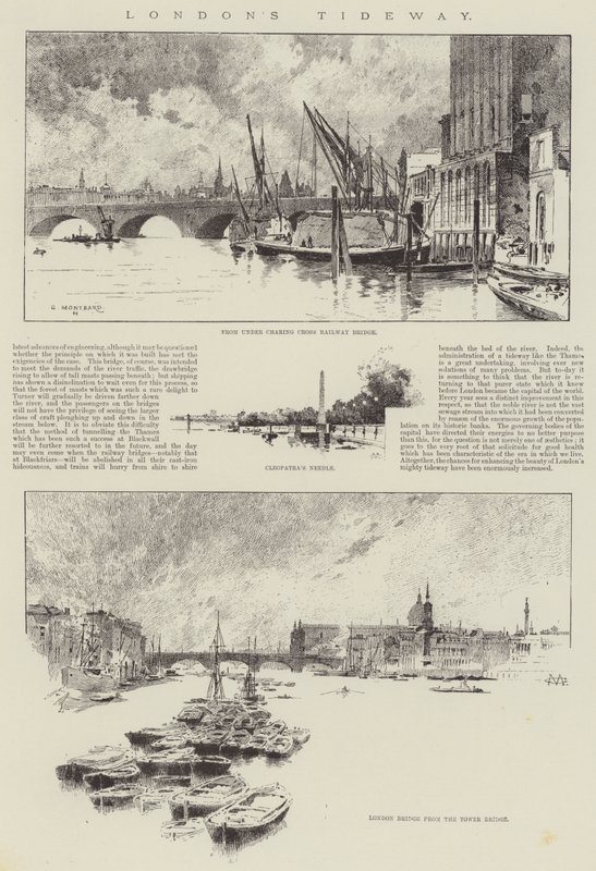 Lontoon Tideway tekijältä Charles Auguste Loye