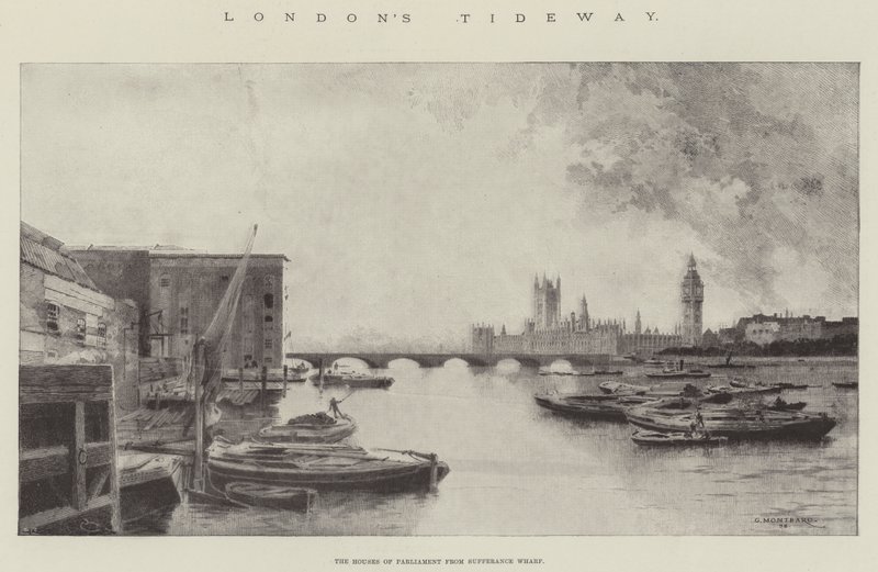 Lontoon Tideway tekijältä Charles Auguste Loye