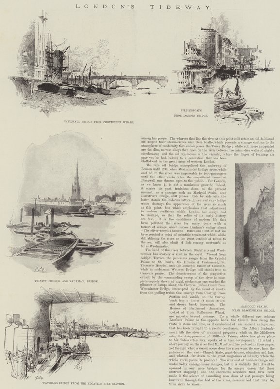 Lontoon Tideway tekijältä Charles Auguste Loye