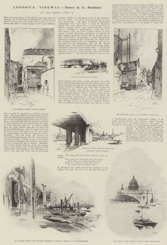 Lontoon Tideway tekijältä Charles Auguste Loye