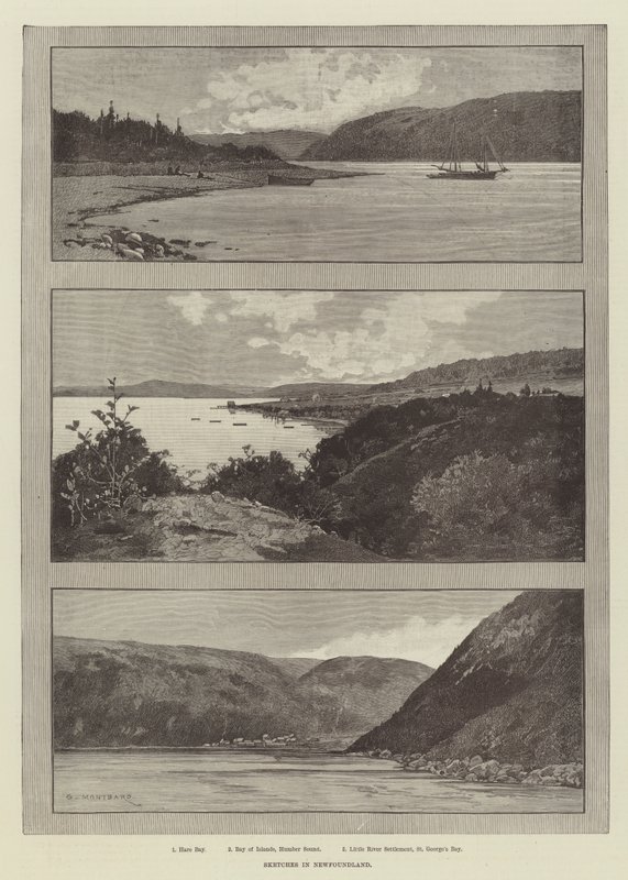 Luonnokset Newfoundlandissa tekijältä Charles Auguste Loye