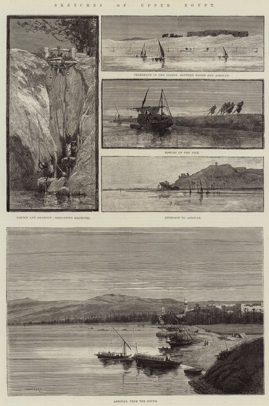 Luonnoksia Ylä-Egyptistä tekijältä Charles Auguste Loye