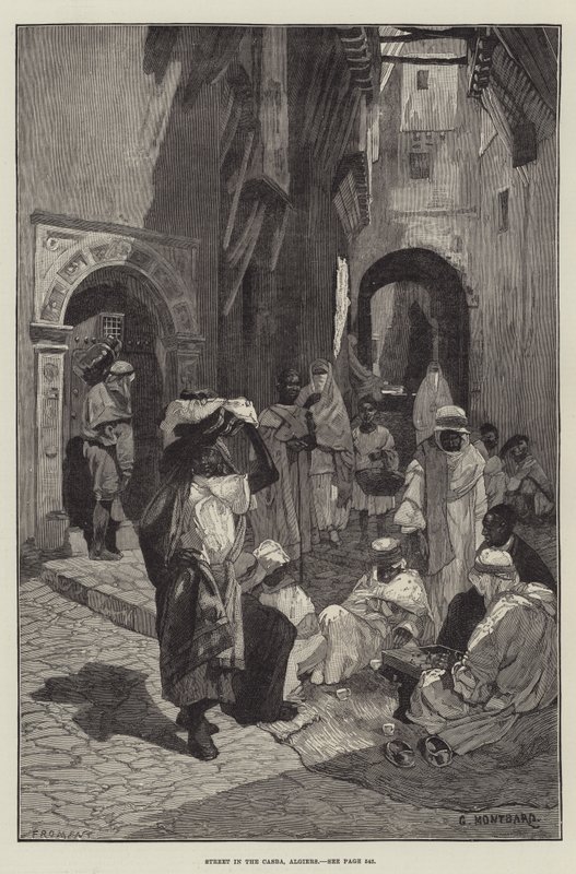 Casban katu, Algiers tekijältä Charles Auguste Loye