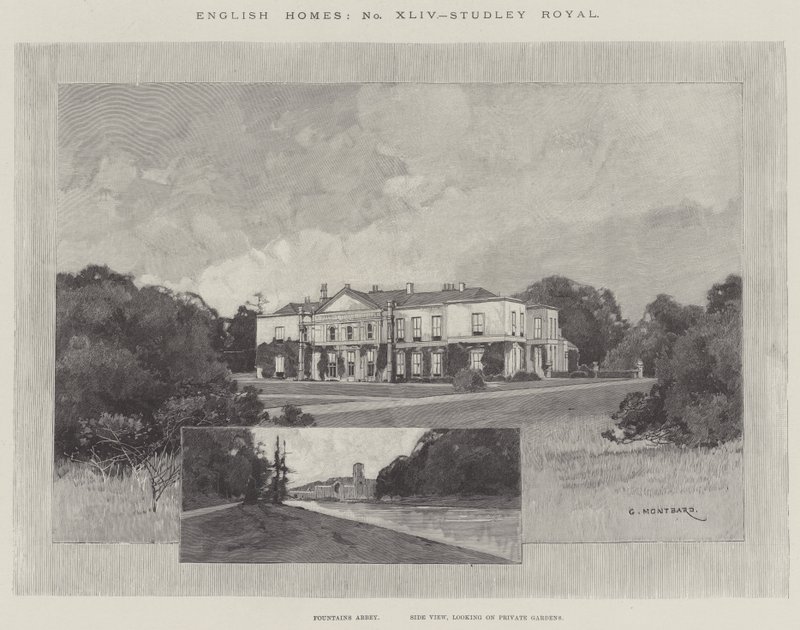 Studley Royal tekijältä Charles Auguste Loye