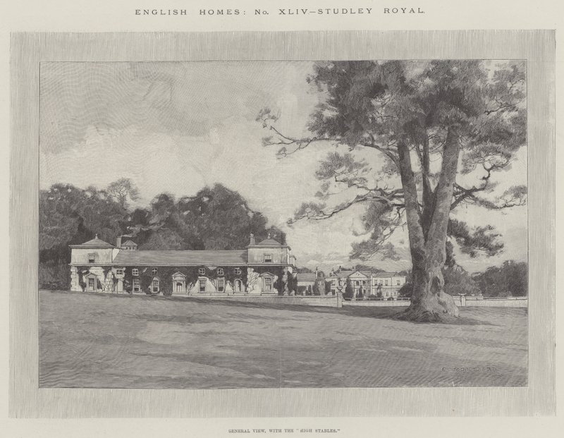 Studley Royal tekijältä Charles Auguste Loye