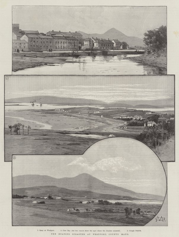Veneilykatastrofi Westportissa, Mayon kreivikunnassa tekijältä Charles Auguste Loye