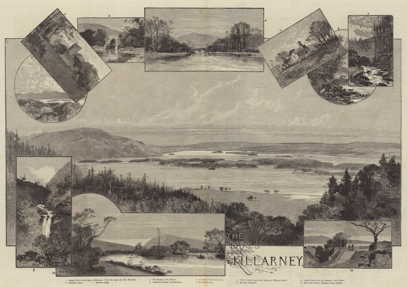 Killarneyn järvet tekijältä Charles Auguste Loye