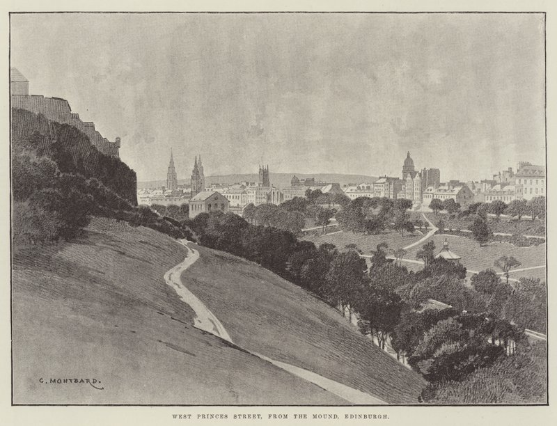 West Princes Street, Moundista, Edinburghista tekijältä Charles Auguste Loye