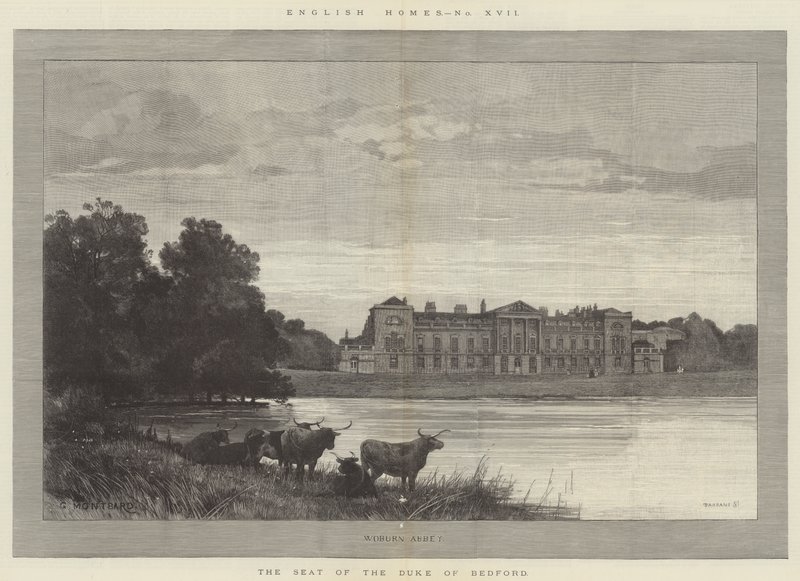 Woburn Abbey, Bedfordin herttuan kotipaikka tekijältä Charles Auguste Loye
