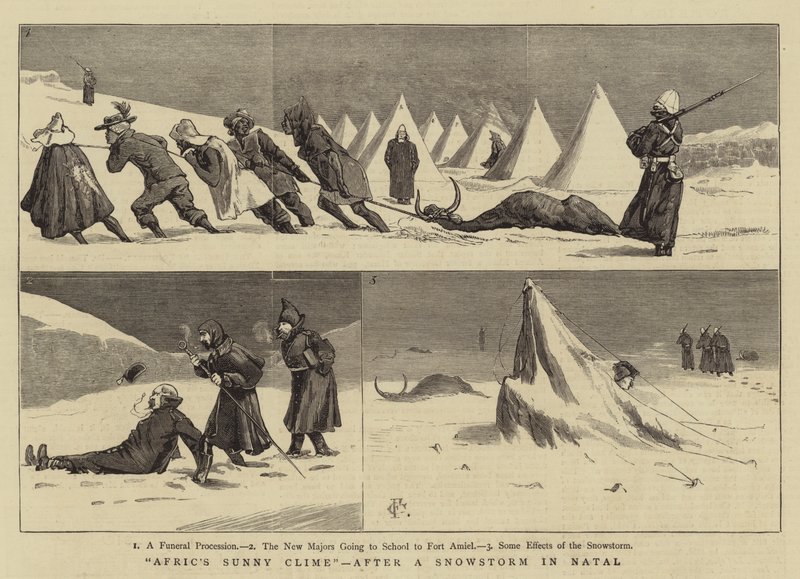 Afrikan aurinkoinen ilmasto, Natalin lumimyrskyn jälkeen tekijältä Charles Edwin Fripp