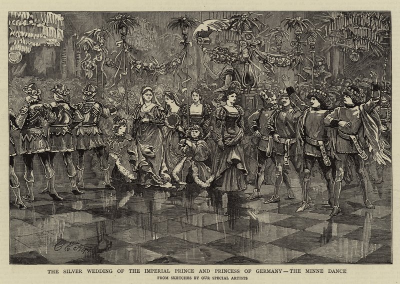 Saksan keisarillisen prinssin ja prinsessan hopeahäät, Minne Dance tekijältä Charles Edwin Fripp
