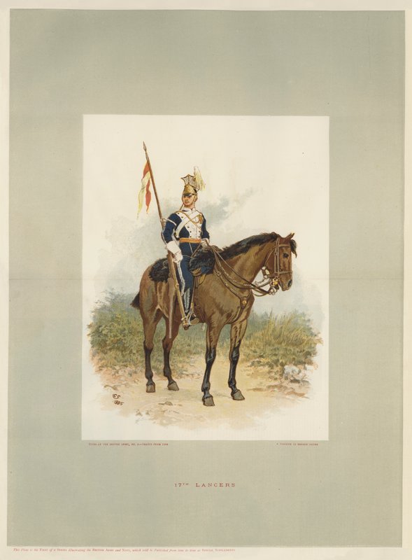 17th Lancers, sotilas Review Order (kromoliitti) tekijältä Charles Green