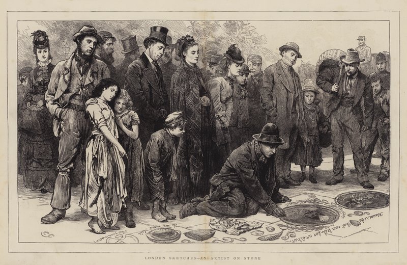 London Sketches, Artist on Stone tekijältä Charles Green