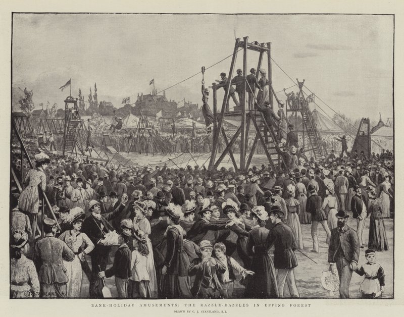 Bank-Holiday Amusements, Razzle-Dazzles Epping Forestissa tekijältä Charles J. Staniland