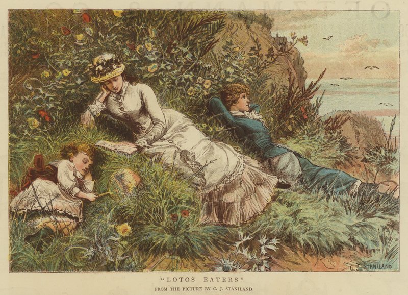 Lotos Eaters (chromolitho) tekijältä Charles J. Staniland