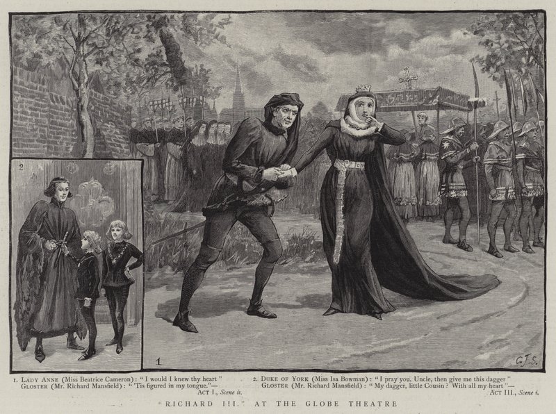 Richard III, Globe-teatterissa tekijältä Charles J. Staniland