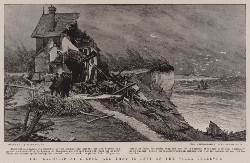 Landship at Dieppe, kaikki mitä on jäljellä Villa Bellevuesta tekijältä Charles J. Staniland