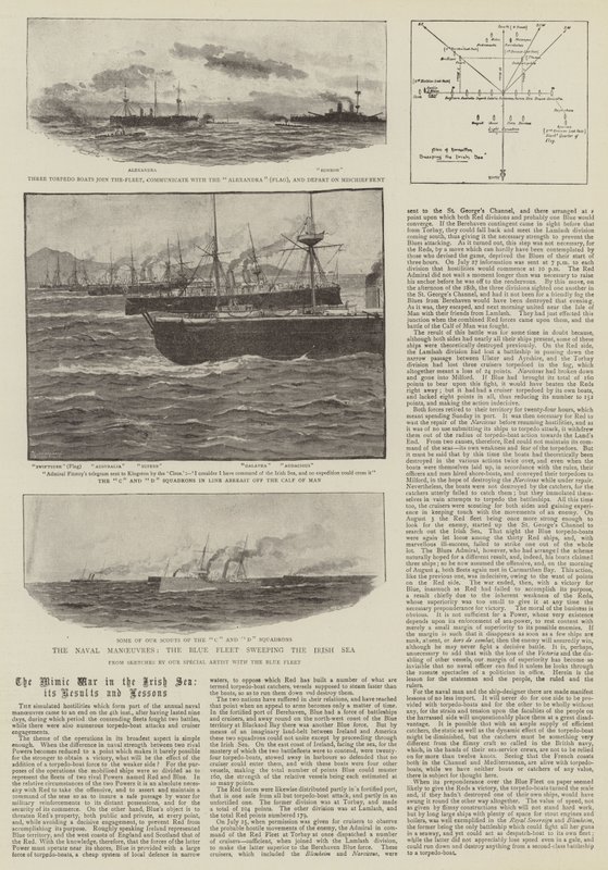 Naval Maneuvres, Blue Fleet lakaistaan Irlanninmerellä tekijältä Charles J. Staniland